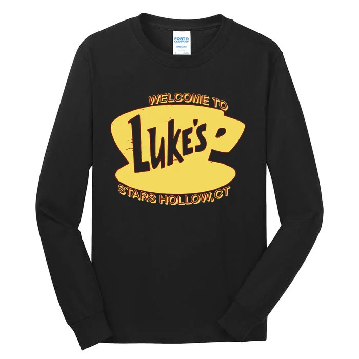 LukeS Diner Stars Hollow Tall Long Sleeve T-Shirt