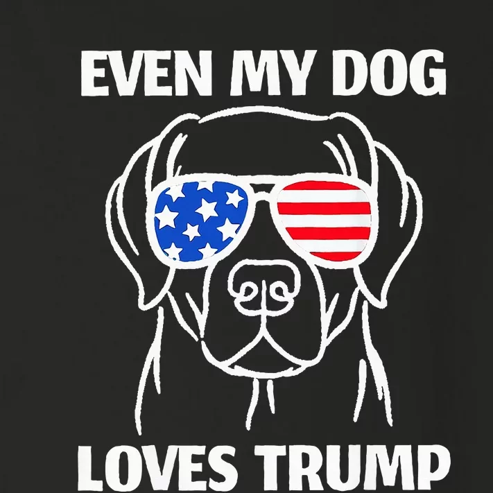 Labrador Dog Sunglasses Usa Flag Even My Dog Loves Trump Toddler Long Sleeve Shirt