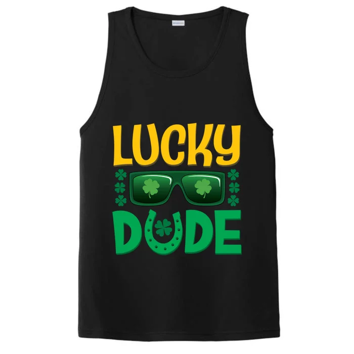 Lucky Dude St Patrick's Day Graphic Teens Cool Gift Performance Tank