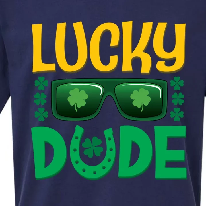 Lucky Dude St Patrick's Day Graphic Teens Cool Gift Sueded Cloud Jersey T-Shirt