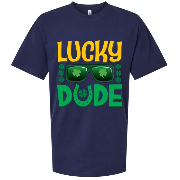 Lucky Dude St Patrick's Day Graphic Teens Cool Gift Sueded Cloud Jersey T-Shirt