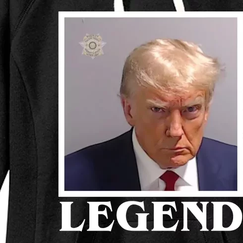 Legend Donald Trump Mugshot Pro Trump Women's Fleece Hoodie