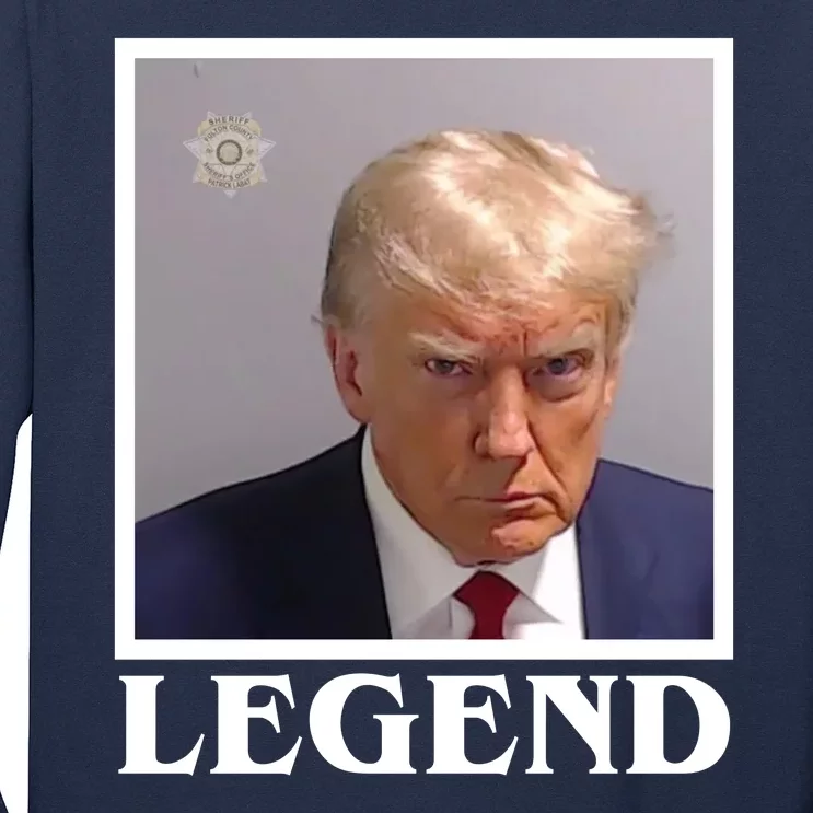 Legend Donald Trump Mugshot Pro Trump Long Sleeve Shirt