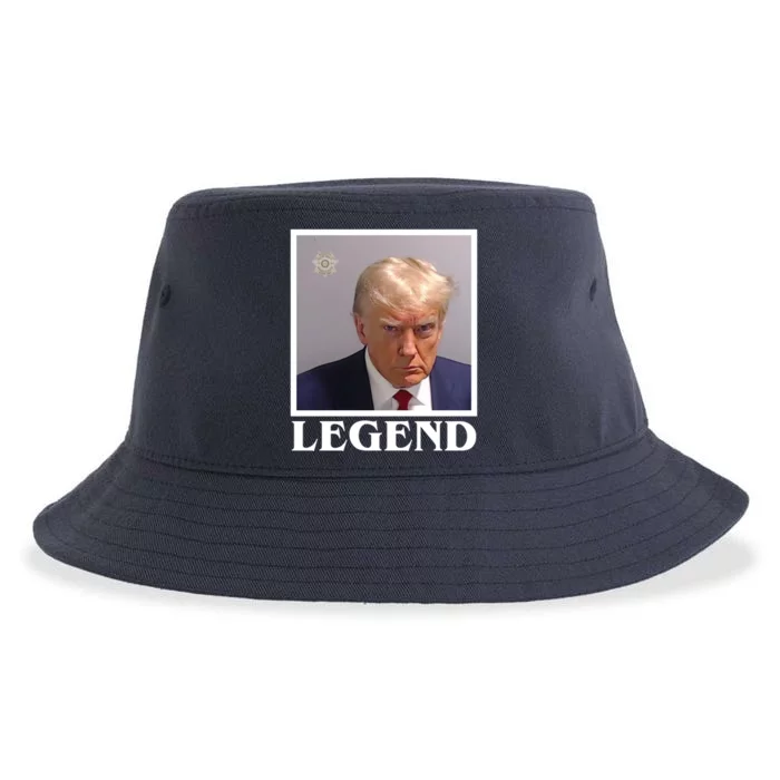 Legend Donald Trump Mugshot Pro Trump Sustainable Bucket Hat