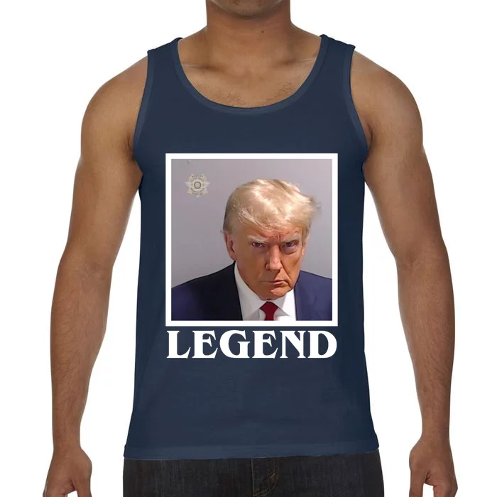 Legend Donald Trump Mugshot Pro Trump Comfort Colors® Tank Top