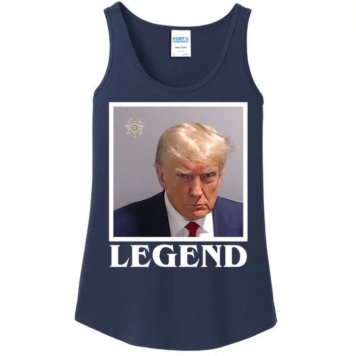 Legend Donald Trump Mugshot Pro Trump Ladies Essential Tank