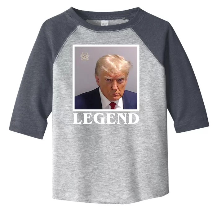 Legend Donald Trump Mugshot Pro Trump Toddler Fine Jersey T-Shirt