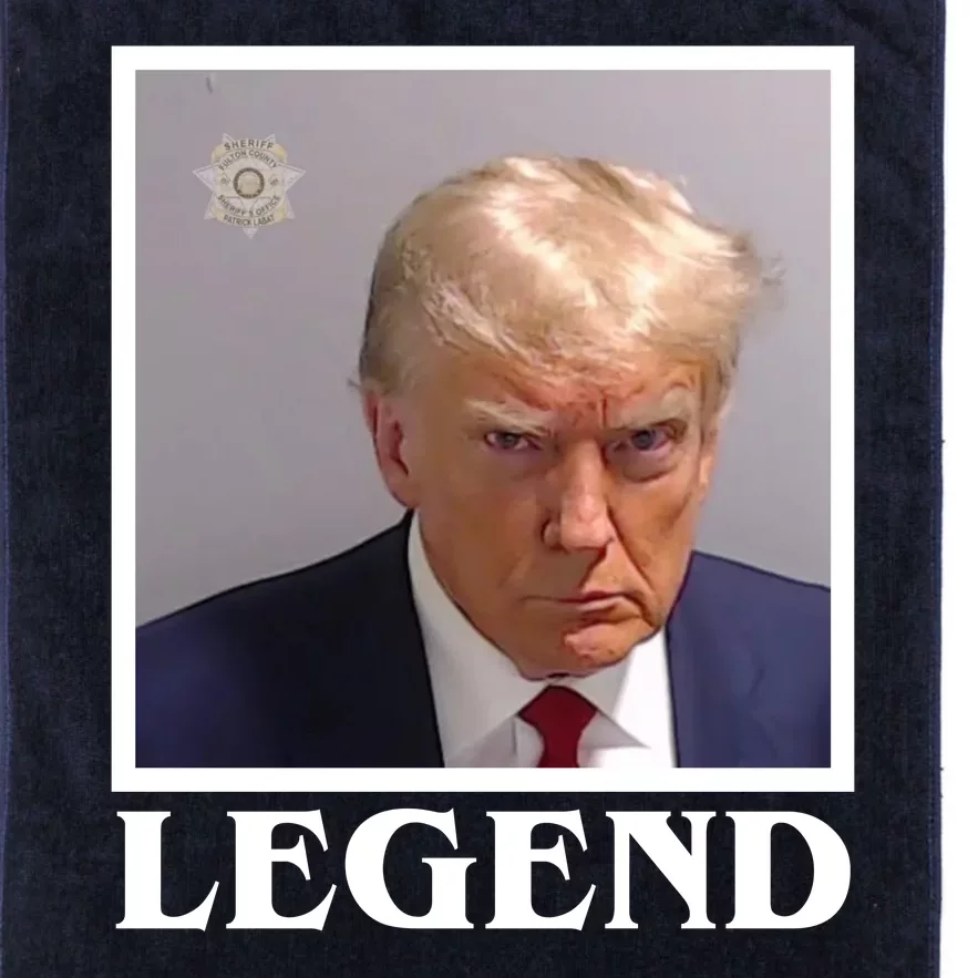 Legend Donald Trump Mugshot Pro Trump Platinum Collection Golf Towel