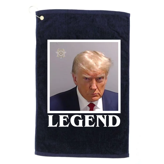 Legend Donald Trump Mugshot Pro Trump Platinum Collection Golf Towel