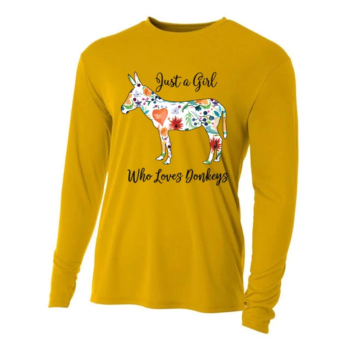 LOVES DONKEYS Tee Cooling Performance Long Sleeve Crew