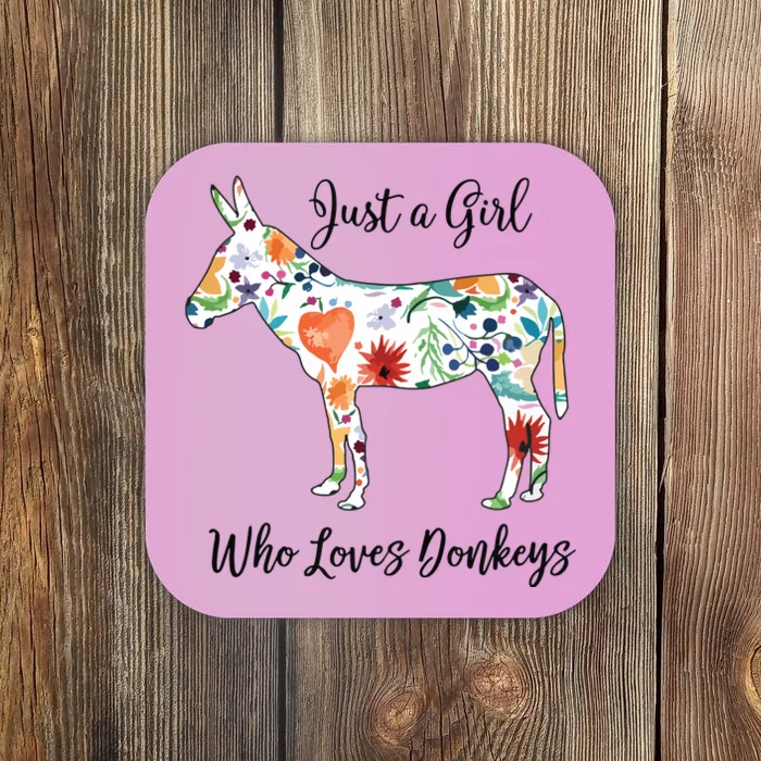 LOVES DONKEYS Tee Coaster