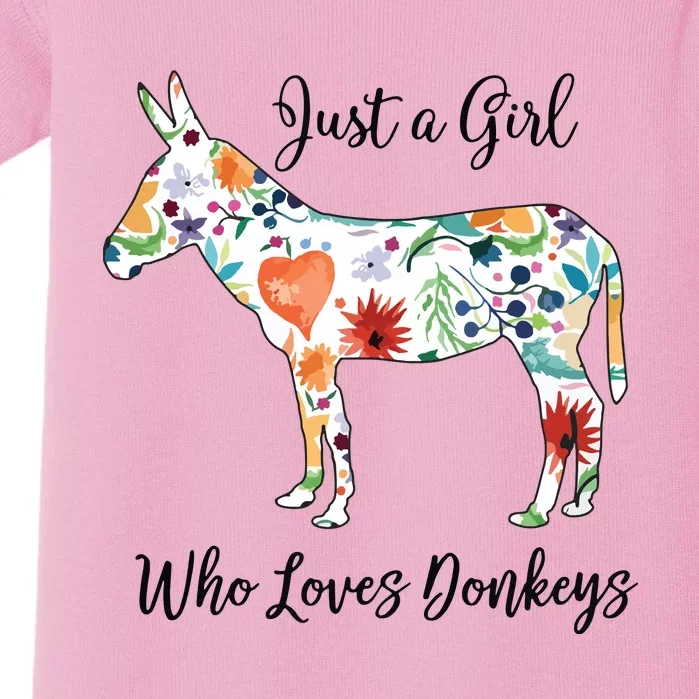 LOVES DONKEYS Tee Baby Bodysuit