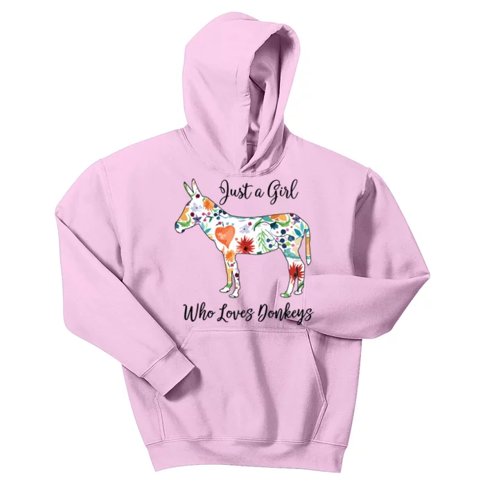 LOVES DONKEYS Tee Kids Hoodie