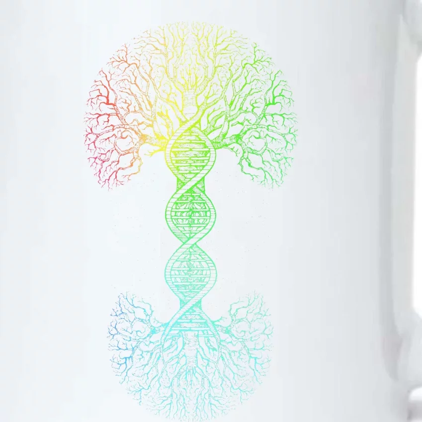 Love DNA Tree Of Life Science Of Genetics Earth Day Genealogy Black Color Changing Mug