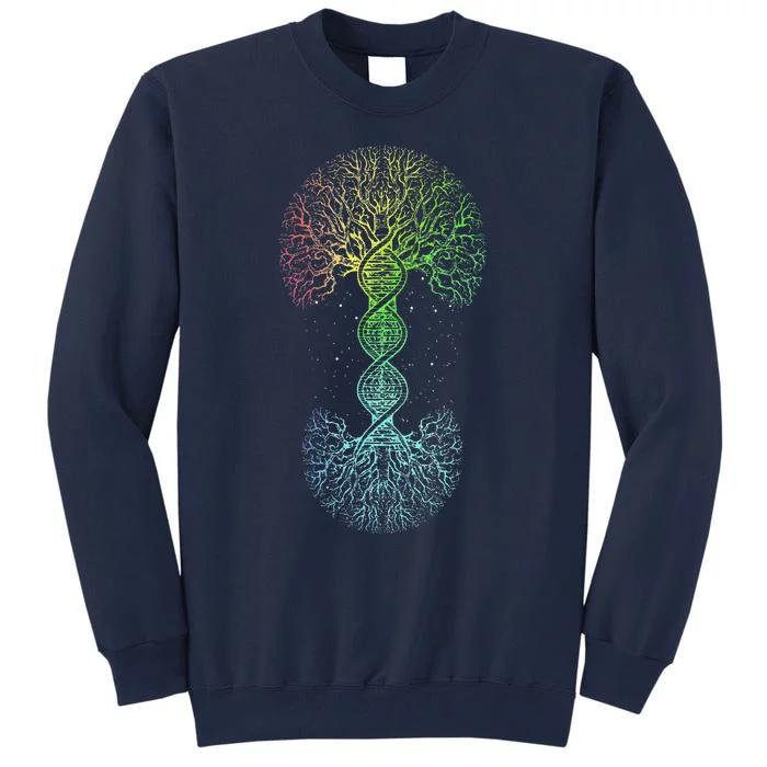 Love DNA Tree Of Life Science Of Genetics Earth Day Genealogy Tall Sweatshirt