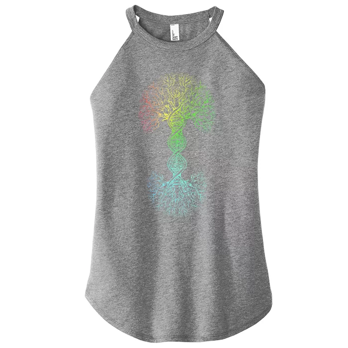 Love DNA Tree Of Life Science Of Genetics Earth Day Genealogy Women’s Perfect Tri Rocker Tank