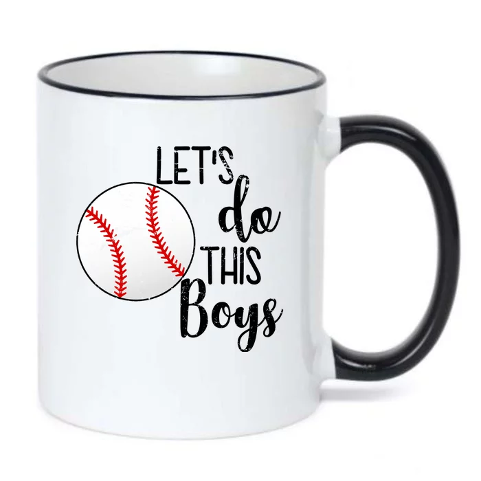 Let's Do This Boys Baseball Black Color Changing Mug