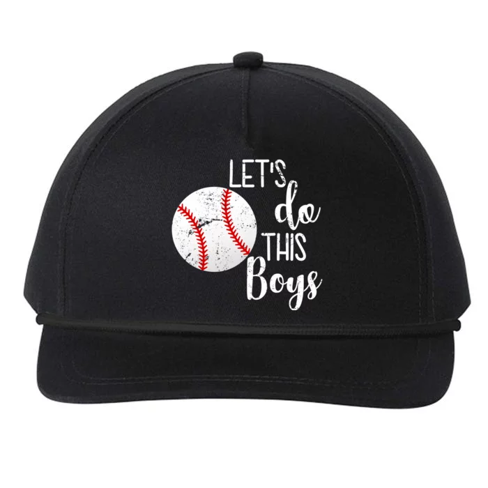 Let's Do This Boys Baseball Snapback Five-Panel Rope Hat