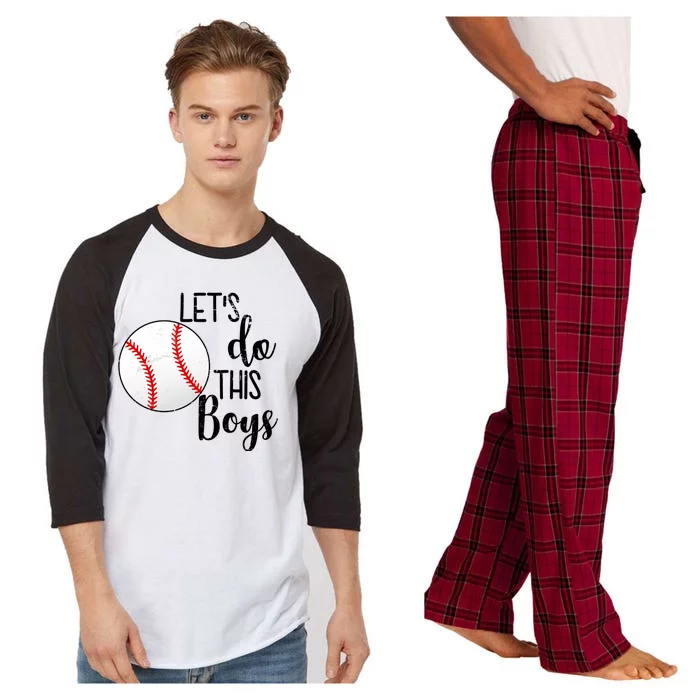 Let's Do This Boys Baseball Raglan Sleeve Pajama Set