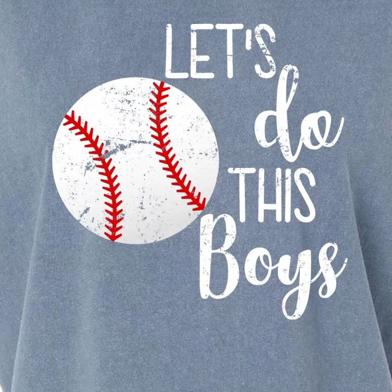 Let's Do This Boys Baseball Garment-Dyed Women's Muscle Tee