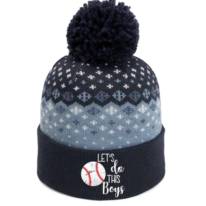 Let's Do This Boys Baseball The Baniff Cuffed Pom Beanie