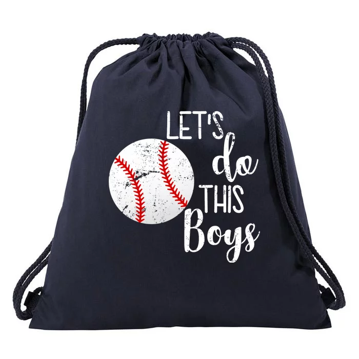 Let's Do This Boys Baseball Drawstring Bag