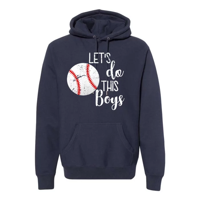 Let's Do This Boys Baseball Premium Hoodie