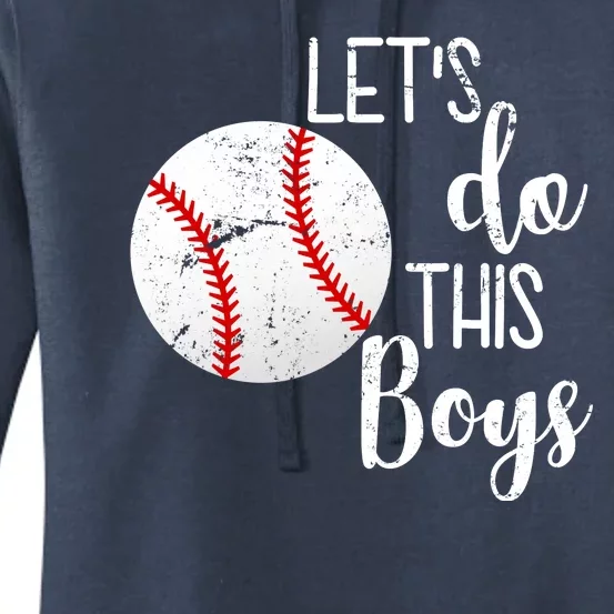 Let's Do This Boys Baseball Women's Pullover Hoodie