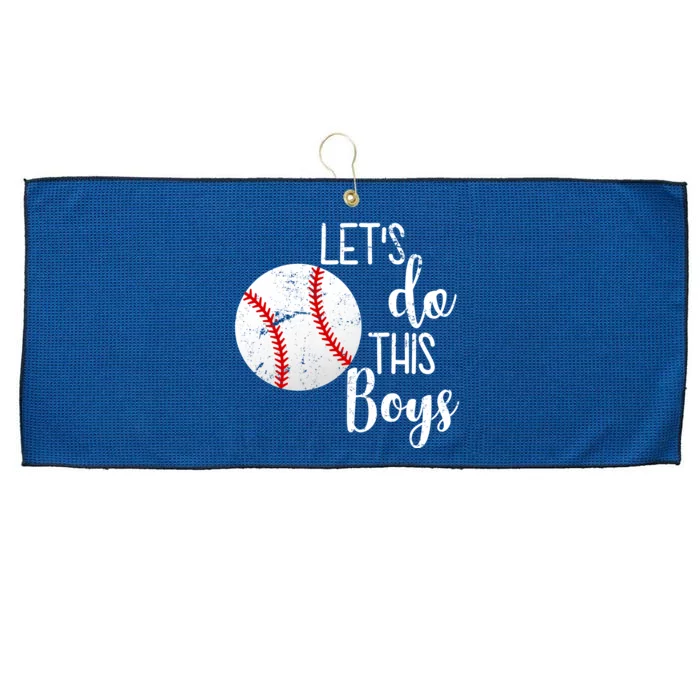 Let's Do This Boys Baseball Large Microfiber Waffle Golf Towel