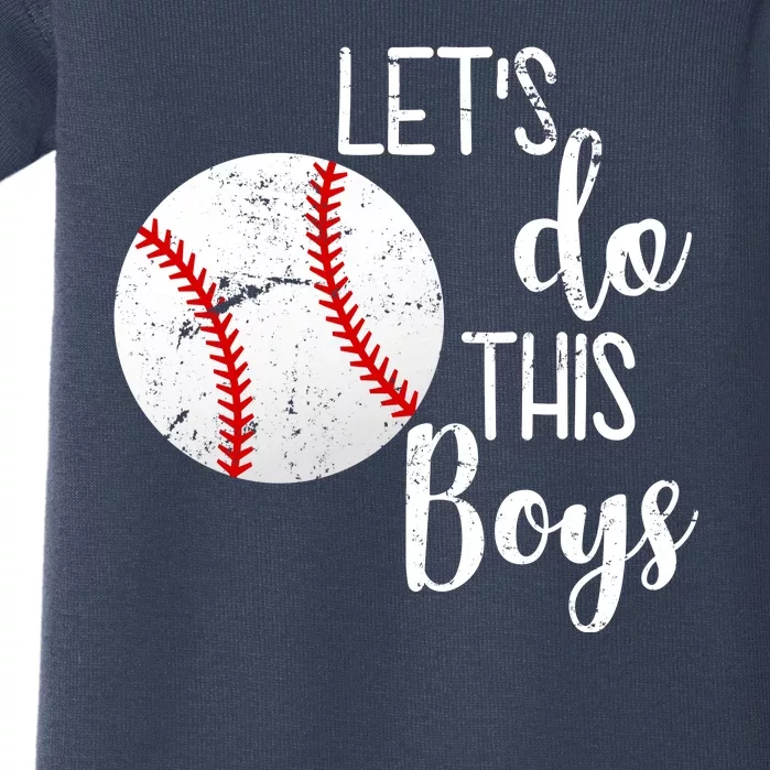 Let's Do This Boys Baseball Baby Bodysuit