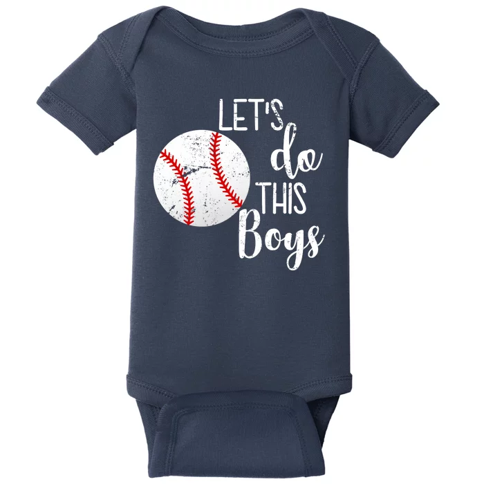 Let's Do This Boys Baseball Baby Bodysuit