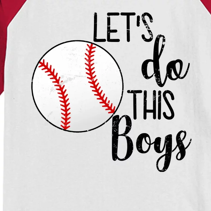 Let's Do This Boys Baseball Kids Colorblock Raglan Jersey