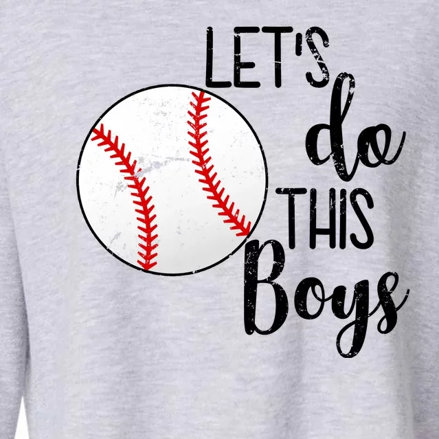 Let's Do This Boys Baseball Cropped Pullover Crew