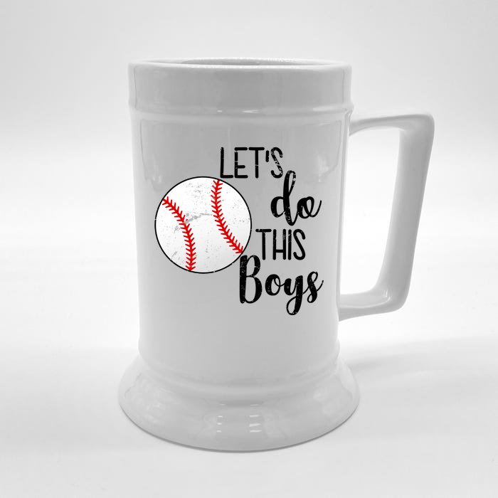 Let's Do This Boys Baseball Front & Back Beer Stein