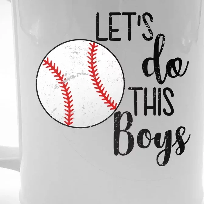 Let's Do This Boys Baseball Front & Back Beer Stein