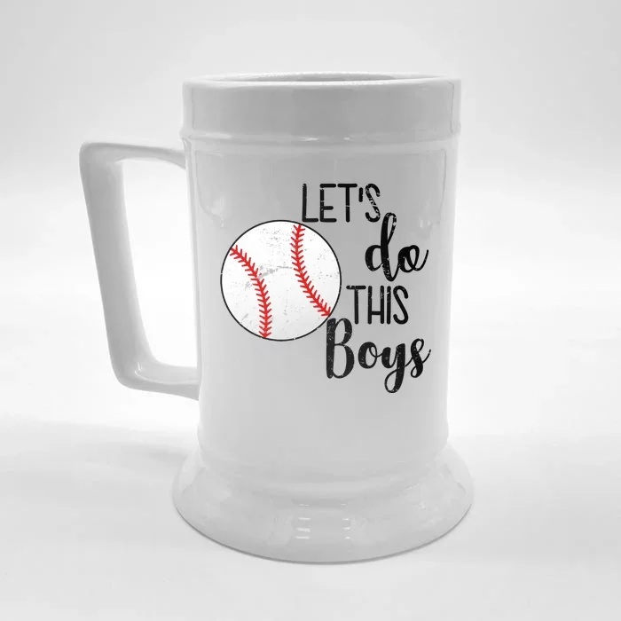 Let's Do This Boys Baseball Front & Back Beer Stein