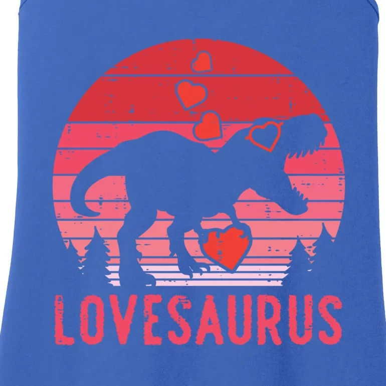 Lovesaurus Dino Trex Valentines Day Gift Ladies Essential Tank