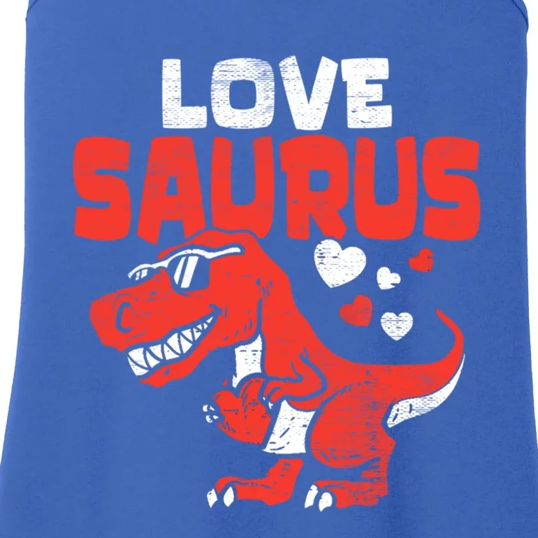 Lovesaurus Dinosaur T Rex Dino Cute Valentines Day Gift Ladies Essential Tank