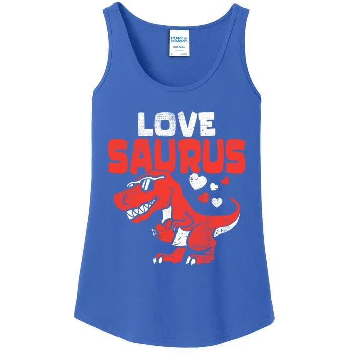 Lovesaurus Dinosaur T Rex Dino Cute Valentines Day Gift Ladies Essential Tank