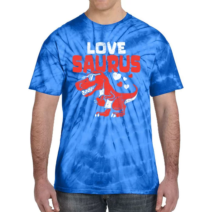 Lovesaurus Dinosaur T Rex Dino Cute Valentines Day Gift Tie-Dye T-Shirt