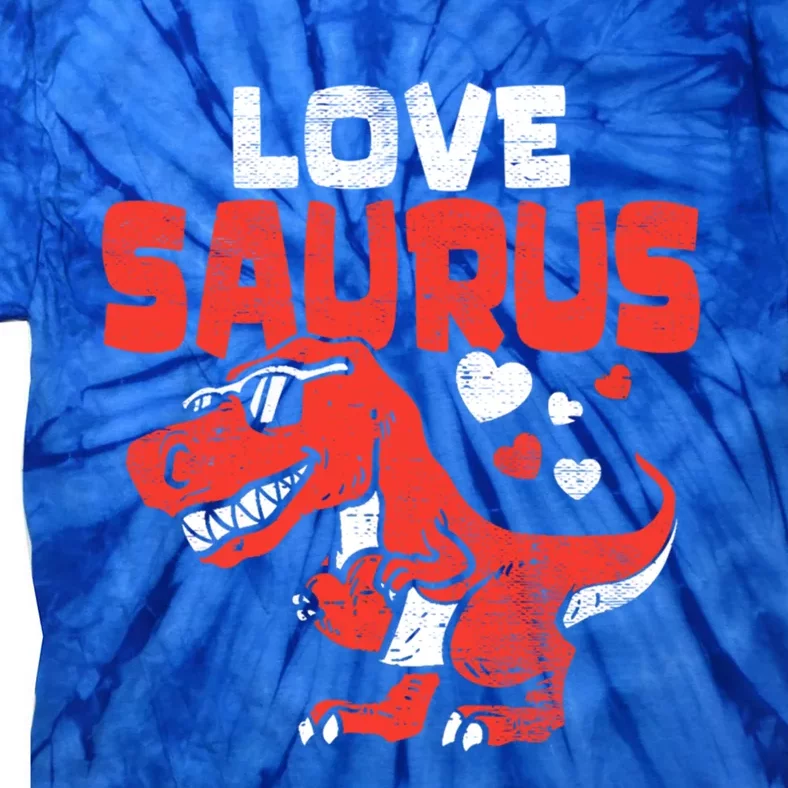 Lovesaurus Dinosaur T Rex Dino Cute Valentines Day Gift Tie-Dye T-Shirt