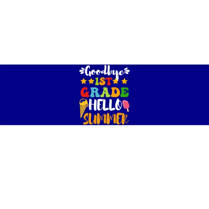 Last Day Teacher Students Goodbye 1st Grade Hello Summer Great Gift Bumper Sticker