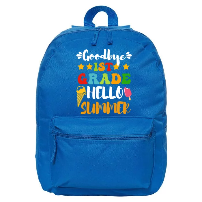 Last Day Teacher Students Goodbye 1st Grade Hello Summer Great Gift 16 in Basic Backpack