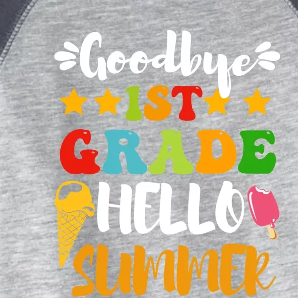 Last Day Teacher Students Goodbye 1st Grade Hello Summer Great Gift Toddler Fine Jersey T-Shirt