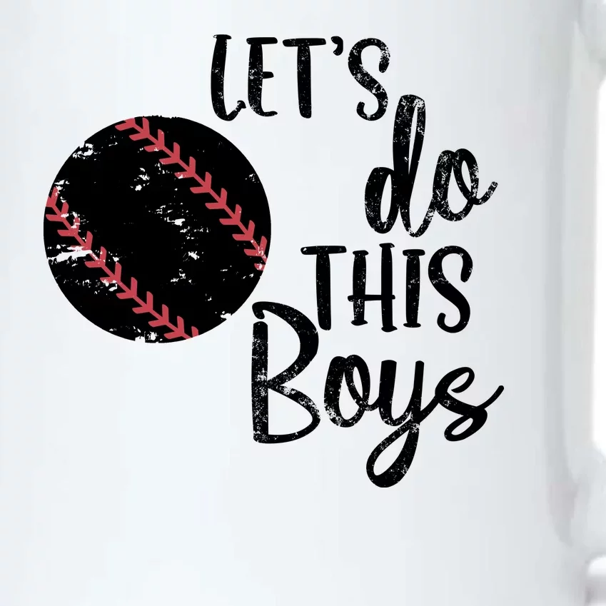 Lets Do This Boy Baseball Game Black Color Changing Mug