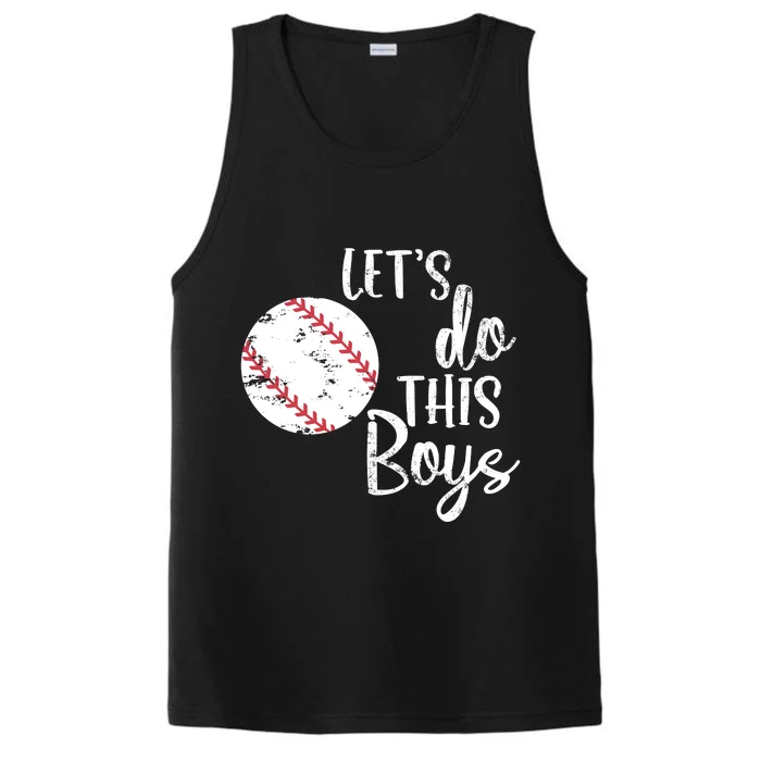 Lets Do This Boy Baseball Game Performance Tank