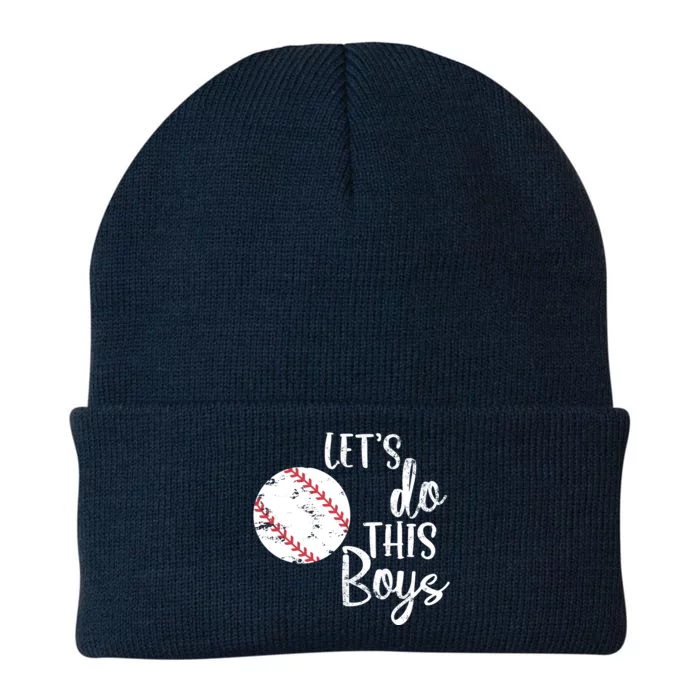 Lets Do This Boy Baseball Game Knit Cap Winter Beanie