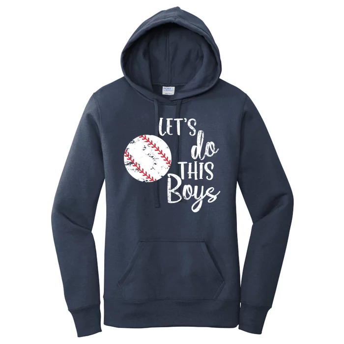 Lets Do This Boy Baseball Game Women's Pullover Hoodie