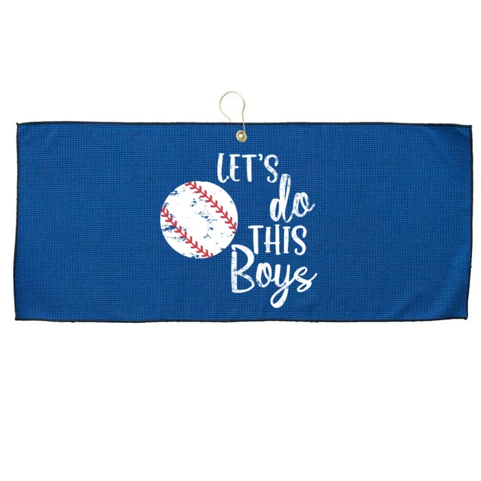 Lets Do This Boy Baseball Game Large Microfiber Waffle Golf Towel