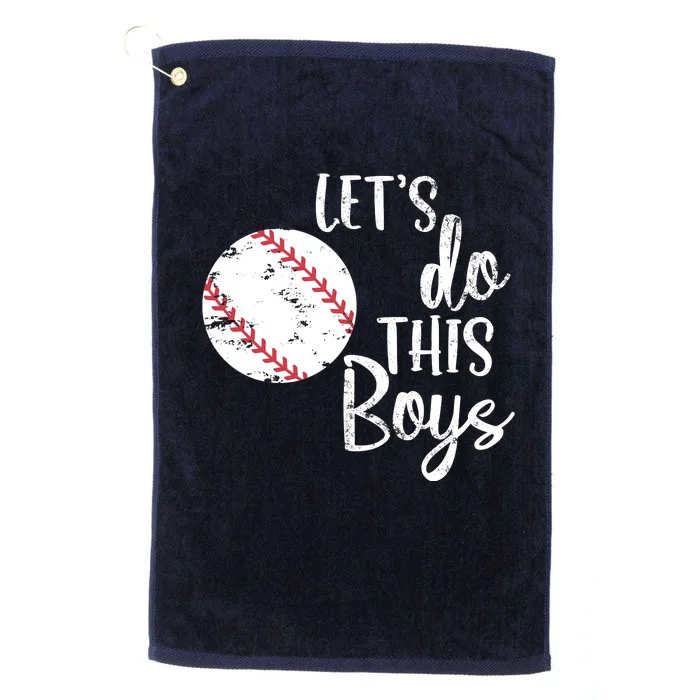 Lets Do This Boy Baseball Game Platinum Collection Golf Towel